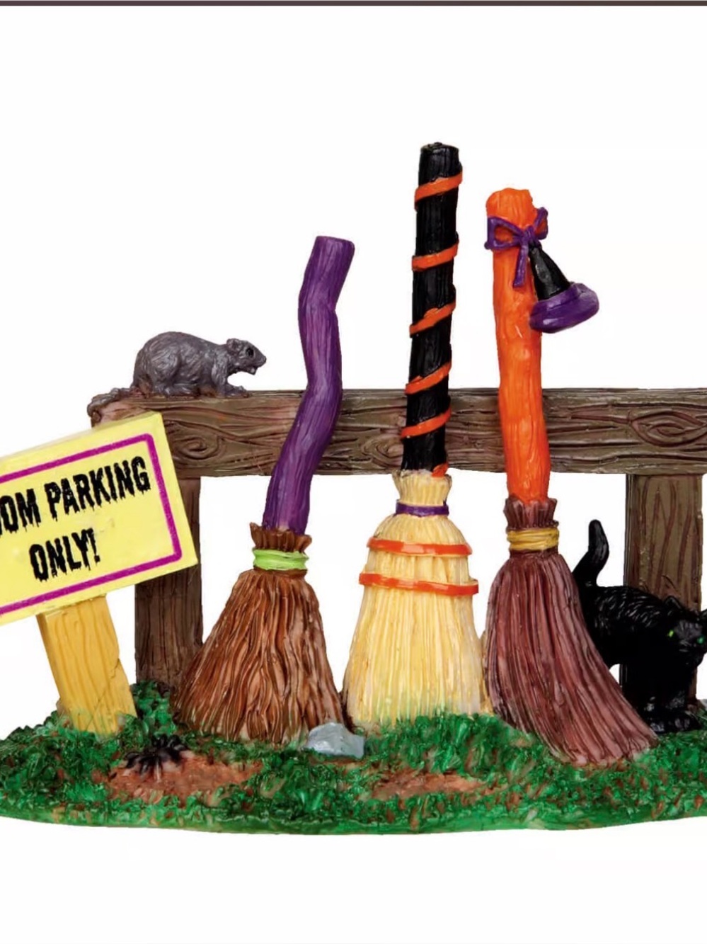 🧹 Broom Parking Rack Lemax Spookytown